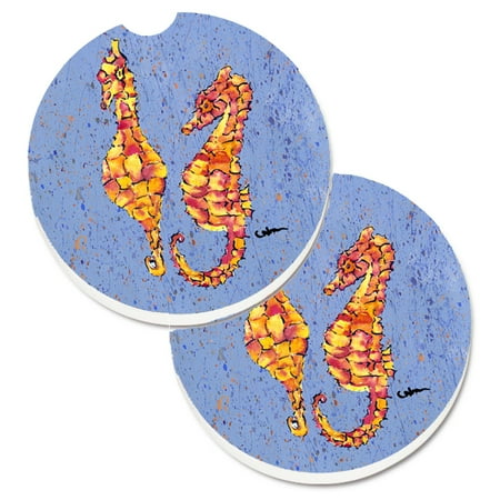 Carolines Treasures 8526CARC Seahorses on Blue Set of 2 Cup Holder Car Coasters Blue Large multicolor
Carolines Treasures 8526CARC Seahorses on Blue Set of 2 Cup Holder Car Coasters Blue Large multicolor