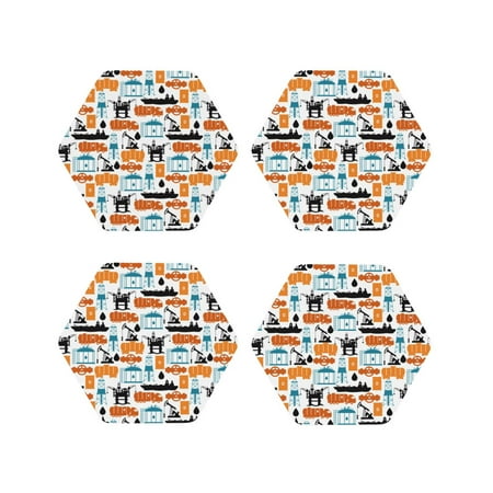 Tideii Industrial Transportations for Leather Coasters 4 Pieces Anti-fouling and Anti-scalding Decorative Coasters Suitable for Restaurants Kitchens Coffee Shops-Hexagon
Tideii Industrial Transportations for Leather Coasters 4 Pieces Anti-fouling and Anti-scalding Decorative Coasters Suitable for Restaurants Kitchens Coffee Shops-Hexagon
