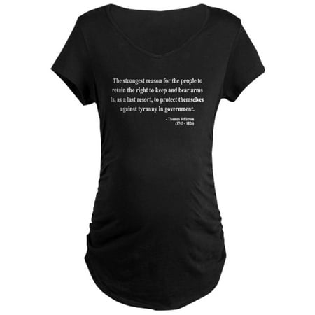 CafePress - Thomas Jefferson 7 Maternity Dark T Shirt - Maternity Dark T-Shirt