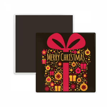 mas Black Festival Square Ceracs Fridge Magnet Keepsake Memento