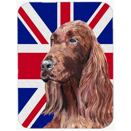 Irish Setter With Engish Union Jack British Flag Glass Cutting Board - Large
Irish Setter With Engish Union Jack British Flag Glass Cutting Board - Large