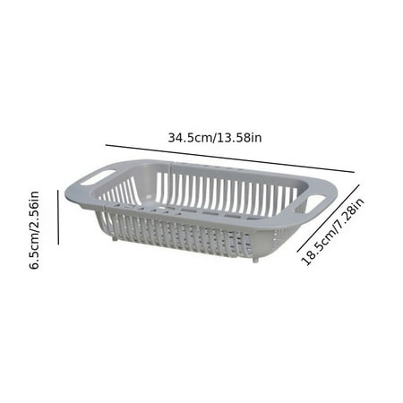 Collapsible Colander Adjustable over the Sink Colander Extendable Sink Strainer Basket Plastic Kitchen Sink Basket Strainer Food Drain Basket for Fruit Vegetable Pasta Dish Bowl(1PACK)
Collapsible Colander Adjustable over the Sink Colander Extendable Sink Strainer Basket Plastic Kitchen Sink Basket Strainer Food Drain Basket for Fruit Vegetable Pasta Dish Bowl(1PACK)