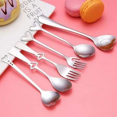 New Creative Heart Shaped Stainless Steel Fork/Spoon Valentine s Day Gift Sugar Tea Coffee Dessert Cutlery
New Creative Heart Shaped Stainless Steel Fork/Spoon Valentine s Day Gift Sugar Tea Coffee Dessert Cutlery