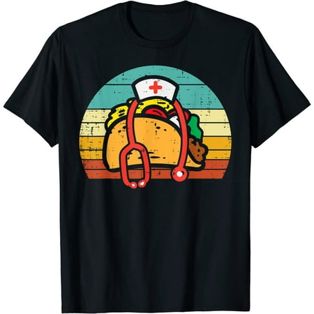 Taco Nurse Stethoscope Cinco De Mayo Nurse Women Scrub Shirt O-Neck Short Sleeved Top T-Shirt Black Small
Taco Nurse Stethoscope Cinco De Mayo Nurse Women Scrub Shirt O-Neck Short Sleeved Top T-Shirt Black Small
