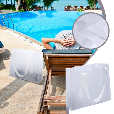 Winter Savings! WJSXC Large Capacity Swimming Bag Transparent Visible Handheld Storage Bag Thickened PVC Waterproof Wash Bag Portable Beach Bag White
Winter Savings! WJSXC Large Capacity Swimming Bag Transparent Visible Handheld Storage Bag Thickened PVC Waterproof Wash Bag Portable Beach Bag White