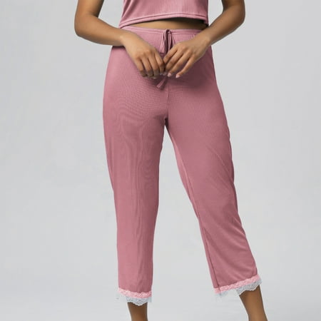 Tawop Womens Capri Pants for Summer Pajama Pants Pink Pants Women S Summer Elastic Waist Solid Thin Quarter Shorts Solid Color Thin Style Casual Pajamas Loose Size Home Pants Pink 6
Tawop Womens Capri Pants for Summer Pajama Pants Pink Pants Women S Summer Elastic Waist Solid Thin Quarter Shorts Solid Color Thin Style Casual Pajamas Loose Size Home Pants Pink 6