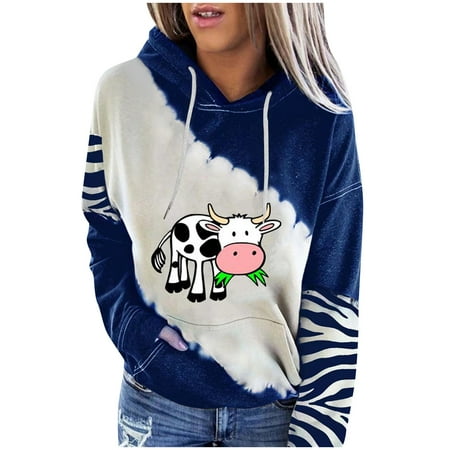 YFPWM Cute Tops for Women Underscrub T-shirts Plaid Tops Striped Tops Multi Color Tops Camouflage T-shirts Round Neck Cow Print Long Sleeve Hooded Stitching Top
YFPWM Cute Tops for Women Underscrub T-shirts Plaid Tops Striped Tops Multi Color Tops Camouflage T-shirts Round Neck Cow Print Long Sleeve Hooded Stitching Top