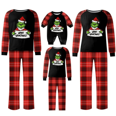 TKing Fashion Grinch Holiday Christmas Pajamas Family Matching Pjs Set Xmas Jammies for Couples Youth Baby 12 Months Baby
TKing Fashion Grinch Holiday Christmas Pajamas Family Matching Pjs Set Xmas Jammies for Couples Youth Baby 12 Months Baby