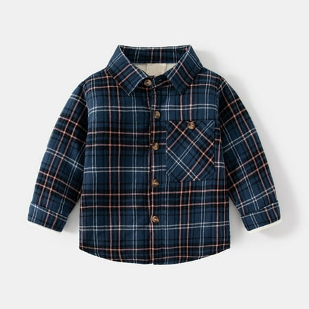 ZMHEGW Toddler Jackets Boys Winter Long Sleeve Thicken Shirt Tops Outwear For Babys Clothes Plaid Kids Coats
ZMHEGW Toddler Jackets Boys Winter Long Sleeve Thicken Shirt Tops Outwear For Babys Clothes Plaid Kids Coats