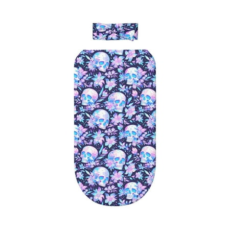 Lafuoo crystal Skull flower leaf Pattern 0-6 Months Newborn Swaddle Bag Headband Set for Girls Clothes Baby Care Products
Lafuoo crystal Skull flower leaf Pattern 0-6 Months Newborn Swaddle Bag Headband Set for Girls Clothes Baby Care Products