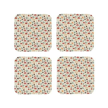 Lukts Colorful Autumn Print Leather Drinks Coasters Set of 4 Suitable or Drinks Furniture Protection and Easy Clean up-Square
Lukts Colorful Autumn Print Leather Drinks Coasters Set of 4 Suitable or Drinks Furniture Protection and Easy Clean up-Square