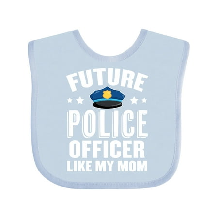 Inktastic Future Police Officer Like My Mom Gift Baby Boy or Baby Girl Bib