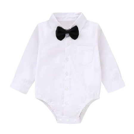 Yruiz Baby Boy s Button-Down Shirt NewbornJumpsuit Long-Sleeved One-Piece Gentle man Outfit(White 18-24Months)
Yruiz Baby Boy s Button-Down Shirt NewbornJumpsuit Long-Sleeved One-Piece Gentle man Outfit(White 18-24Months)
