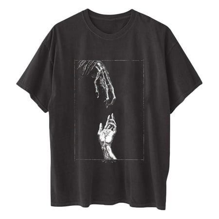 Plus Size Tops for Women Crop Tops Women s Dark Gothic Skull Hands and Human Hands Feature Pattern Leisure Short Sleeve Summer Retro Print Loose Fit Short Sleeve Men s and Women s Tops
Plus Size Tops for Women Crop Tops Women s Dark Gothic Skull Hands and Human Hands Feature Pattern Leisure Short Sleeve Summer Retro Print Loose Fit Short Sleeve Men s and Women s Tops