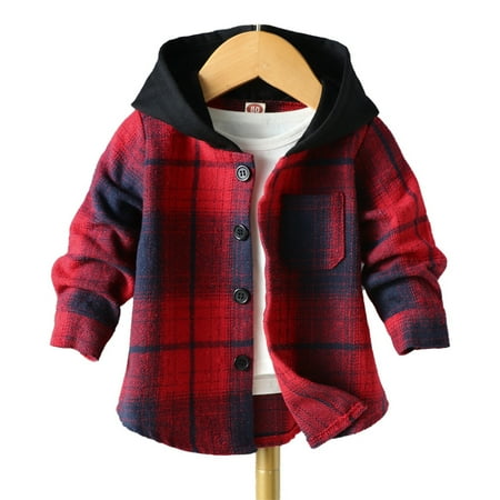 ZMHEGW Toddler Winter Jackets Baby Boy Girl Hooded Outwear Long Sleeve Button Down Plaid Shirts Casual Hoodie Pockets Kids Coats
ZMHEGW Toddler Winter Jackets Baby Boy Girl Hooded Outwear Long Sleeve Button Down Plaid Shirts Casual Hoodie Pockets Kids Coats