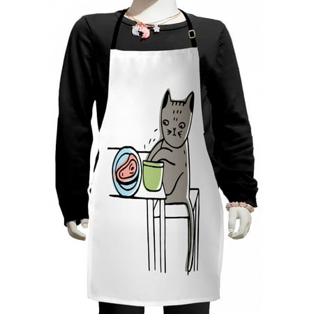 Cat Kids Apron Doodle Style Print of a Cat and Food on Table Boys Girls Apron Bib with Adjustable Ties for Cooking Baking Painting White Multicolor by Ambesonne
Cat Kids Apron Doodle Style Print of a Cat and Food on Table Boys Girls Apron Bib with Adjustable Ties for Cooking Baking Painting White Multicolor by Ambesonne