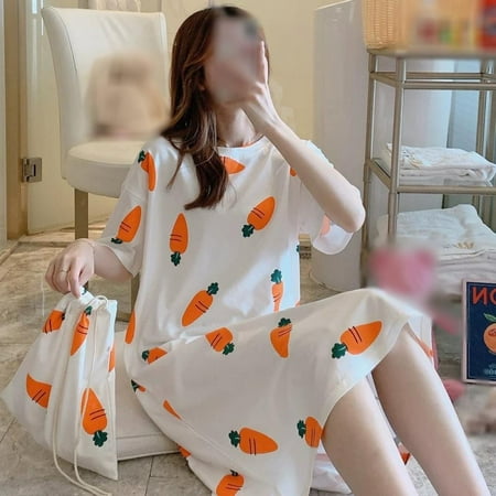 Women s Cotton Nightgown Sleepwear Short Sleeves Shirt Casual Print Sleepdress Loose Fit Sleepwear Pajama Muti-Pattern Optional
Women s Cotton Nightgown Sleepwear Short Sleeves Shirt Casual Print Sleepdress Loose Fit Sleepwear Pajama Muti-Pattern Optional