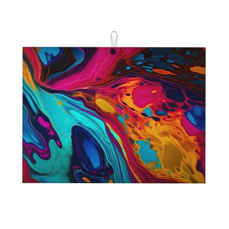 Dish Drying Mat Colorful Abstract Swirls Highly Absorbent Microfiber Drying Mat Kitchen Counter or Sink Drawer Liner 18x24 Kitchen Drying Mat Coffee Mat Kitchen Essentials
Dish Drying Mat Colorful Abstract Swirls Highly Absorbent Microfiber Drying Mat Kitchen Counter or Sink Drawer Liner 18x24 Kitchen Drying Mat Coffee Mat Kitchen Essentials