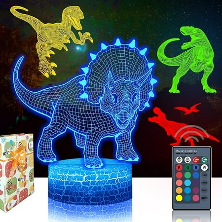 Shxx 4 Pcs 3d Triceratops Led Lamp Cool 3d Tyrannosaurus Rex Pterosaur Night Light 16 Color Changing Light With Remote Control For Boys Girls And
Shxx 4 Pcs 3d Triceratops Led Lamp Cool 3d Tyrannosaurus Rex Pterosaur Night Light 16 Color Changing Light With Remote Control For Boys Girls And