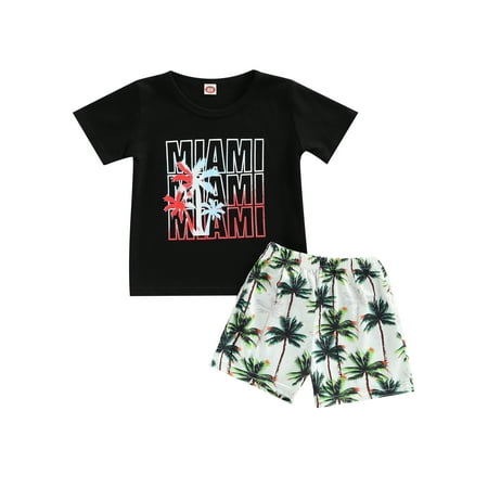 TheFound 2Pcs Toddler Baby Boy Summer Clothes Short Sleeve Printed T-Shirt Shorts Set Holiday Beach Outfits
TheFound 2Pcs Toddler Baby Boy Summer Clothes Short Sleeve Printed T-Shirt Shorts Set Holiday Beach Outfits