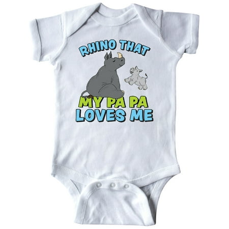 Inktastic Rhino That My Papa Loves Me with Cute Rhinos Gift Baby Boy or Baby Girl Bodysuit
Inktastic Rhino That My Papa Loves Me with Cute Rhinos Gift Baby Boy or Baby Girl Bodysuit