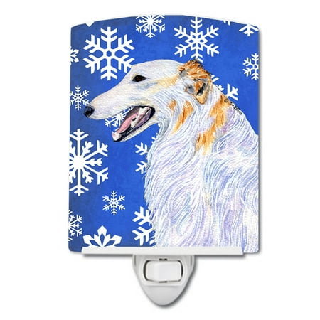 Caroline s Treasures SS4613CNL Borzoi Winter Snowflakes Holiday Ceramic Night Light 6x4x3 multicolor
Caroline s Treasures SS4613CNL Borzoi Winter Snowflakes Holiday Ceramic Night Light 6x4x3 multicolor