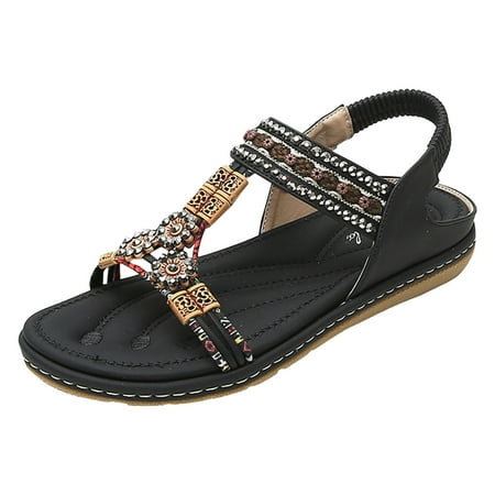 Jungdeepe Women s Summer Fashion Solid Color Rhinestone Sandals Open Toe Elastic Outdoor Sandals
Jungdeepe Women s Summer Fashion Solid Color Rhinestone Sandals Open Toe Elastic Outdoor Sandals