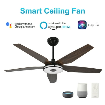 56 5 Blades Smart Ceiling Fan with Dimmable Light and Remote for Bedroom Living Room
56 5 Blades Smart Ceiling Fan with Dimmable Light and Remote for Bedroom Living Room