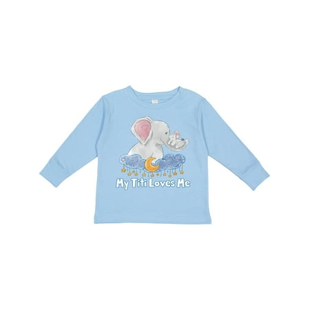 Inktastic My Titi Loves Me Cute Elephants Clouds Moon and Stars Gift Toddler Boy or Toddler Girl Long Sleeve T-Shirt
Inktastic My Titi Loves Me Cute Elephants Clouds Moon and Stars Gift Toddler Boy or Toddler Girl Long Sleeve T-Shirt