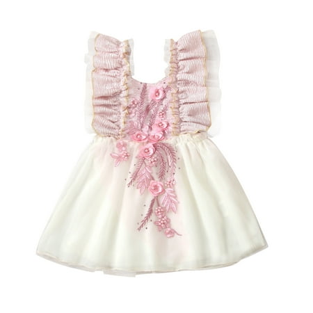Alueeu dress for girl Toddler Infant Baby Girls Ruffle Embroider Bead Patchwork Tulle Dress Princess
Alueeu dress for girl Toddler Infant Baby Girls Ruffle Embroider Bead Patchwork Tulle Dress Princess