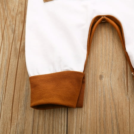 Gubotare Baby Bodysuit Sets Baby Bodysuit Short Sleeve One-Piece Newborn Baby Clothes for Baby Boy and Girls Brown 2-3 Years