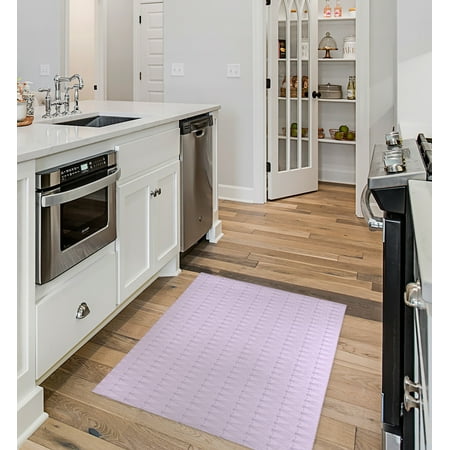 ART DECO RAYS LAVENDER Kitchen Mat By Becky Bailey