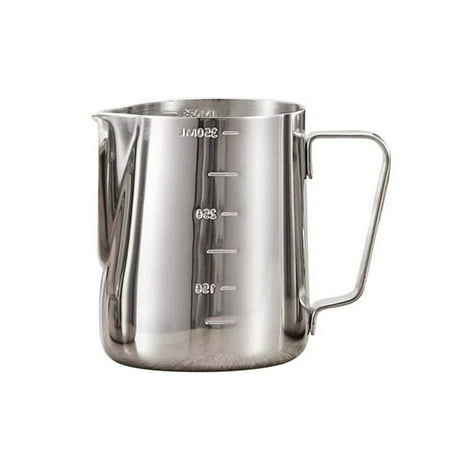 350ml Measuring Cup Steaming Frothing Pitcher Stainless Steel Measuring Cup with Marking and Handle
350ml Measuring Cup Steaming Frothing Pitcher Stainless Steel Measuring Cup with Marking and Handle