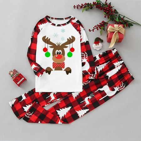 ERTUTUYI Christmas Kinds Matching Family Pajamas Sets Christmas PJ s With Print And Plaid Printed Long Sleeve Tee And Bottom Loungewear White 3Y
ERTUTUYI Christmas Kinds Matching Family Pajamas Sets Christmas PJ s With Print And Plaid Printed Long Sleeve Tee And Bottom Loungewear White 3Y