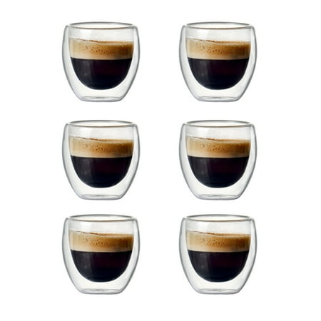 6 Sets of 80Ml Double-Layer Hollow Glass Coffee Cup Sets for Drinking Tea Coffee Drinking Cups
6 Sets of 80Ml Double-Layer Hollow Glass Coffee Cup Sets for Drinking Tea Coffee Drinking Cups