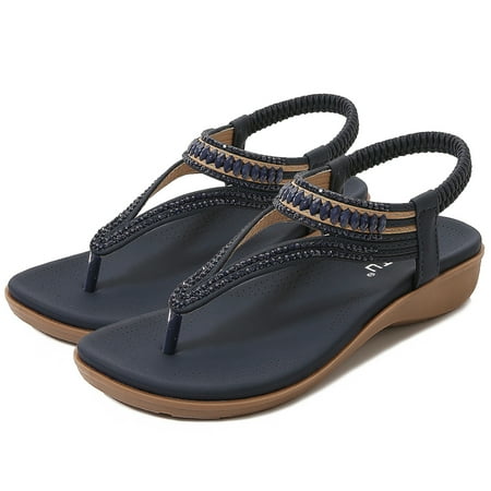Aixig Summer Beach Sandals Elastic Band Casual Clip Toe Sandals Non Slip Fashion Platform Sandals Breathable for Outdoor Travel
Aixig Summer Beach Sandals Elastic Band Casual Clip Toe Sandals Non Slip Fashion Platform Sandals Breathable for Outdoor Travel
