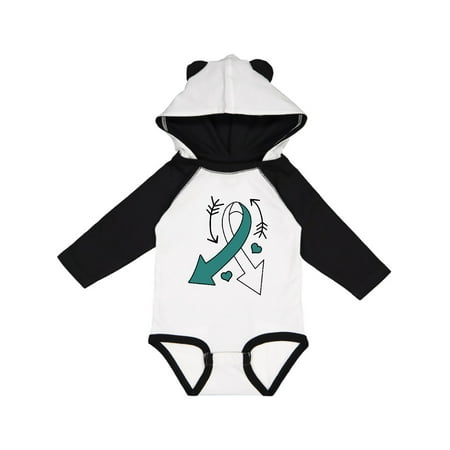 Inktastic Teal and White Ribbon with Arrows for Cervical Cancer Awareness Gift Baby Boy or Baby Girl Long Sleeve Bodysuit
Inktastic Teal and White Ribbon with Arrows for Cervical Cancer Awareness Gift Baby Boy or Baby Girl Long Sleeve Bodysuit