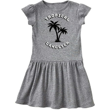 Inktastic Tropical Gangster with Palms Distressed Gift Toddler Girl Dress