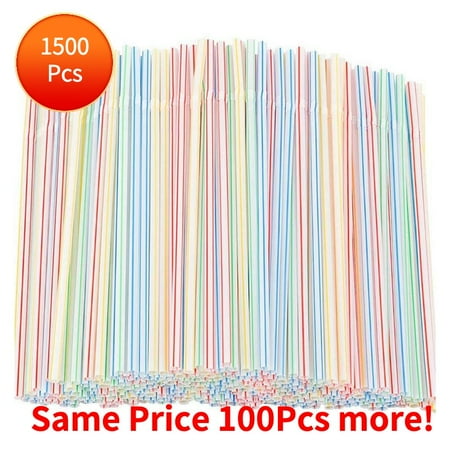 1500 Pcs Flexible Plastic Straws Stripe Multi Color Disposable Cocktail Shaker Reusable DrinkingStraw 8/14 Inch Long
1500 Pcs Flexible Plastic Straws Stripe Multi Color Disposable Cocktail Shaker Reusable DrinkingStraw 8/14 Inch Long