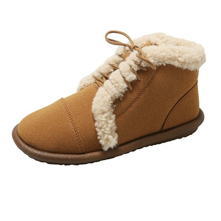 Sexlip Women s Snow Boots Thick Sole Plus Size Lace Up Boots Fashion Plush Casual Pointed Toe Comfortable Warm Shoes Brown 39
Sexlip Women s Snow Boots Thick Sole Plus Size Lace Up Boots Fashion Plush Casual Pointed Toe Comfortable Warm Shoes Brown 39