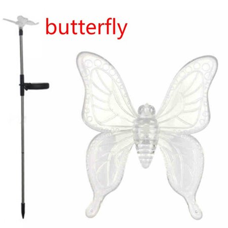 Solar Power LED Light Butterfly Dragonfly Bird Outdoor Garden Lawn Pathway Landscape Lamp