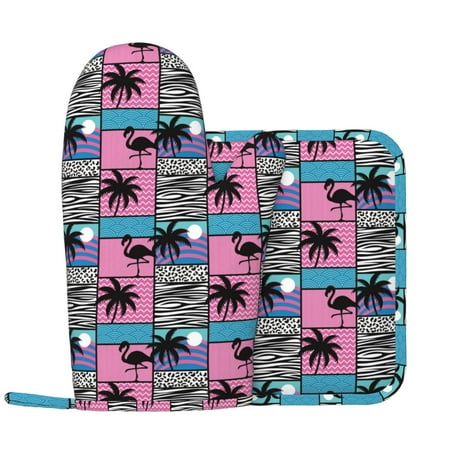 Oven Mitts and Pot Holders Sets Hawaiian Style Square Non-Slip Silicone Oven Gloves Potholders Cotton Lining Heat Resistant Gloves Hot Pads for Kitchen Cooking Baking
Oven Mitts and Pot Holders Sets Hawaiian Style Square Non-Slip Silicone Oven Gloves Potholders Cotton Lining Heat Resistant Gloves Hot Pads for Kitchen Cooking Baking