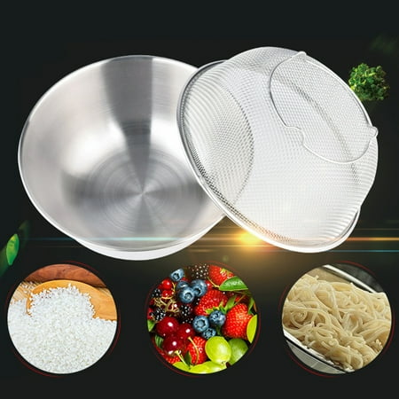 Jiaroswwei Stainless Steel Drain Mesh Basket Strainer Bowl Fruit Rice Sieve Colander Sifter
Jiaroswwei Stainless Steel Drain Mesh Basket Strainer Bowl Fruit Rice Sieve Colander Sifter