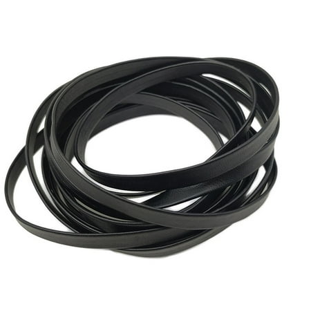 1pair Shoe Laces Long Flat Faux Leather Lightweight Wide Spare Strap Replacement