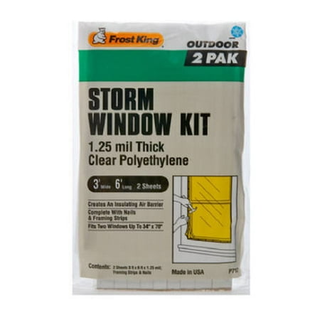 2PC Thermwell P712H Frost King 3 By 6 Window Cover Kit