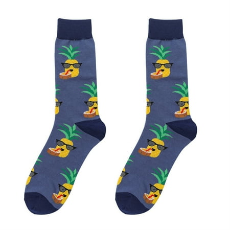 Rumida Novelty Crew Tube Socks Novelty Cartoon Print Socks for Men Anti-Odor Comfort 7