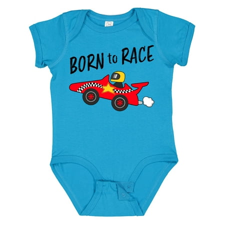 Inktastic Born to Race- Red Race Car Gift Baby Boy or Baby Girl Bodysuit