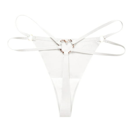 Kddylitq G String Underwear for Women Low Rise Briefs Soft Seamless Strappy Panties White L
Kddylitq G String Underwear for Women Low Rise Briefs Soft Seamless Strappy Panties White L
