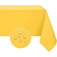 Rectangle Tablecloth Waterproof & Stain Resistant Square Table Cloth Wrinkle Free 210GSM Fabric Washable Polyester Table Cover for Dining/Party/Buffet/Wedding (54x54 inch Yellow)(Yellow
Rectangle Tablecloth Waterproof & Stain Resistant Square Table Cloth Wrinkle Free 210GSM Fabric Washable Polyester Table Cover for Dining/Party/Buffet/Wedding (54x54 inch Yellow)(Yellow