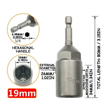 Summer Savings Clearance 2023! WJSXC Home Tools Electric Drill Sleeve Wind Batch Sleeve Head Deepened Inner Hexagonal Electric Screwdriver Batch Head Nut Wrench C
Summer Savings Clearance 2023! WJSXC Home Tools Electric Drill Sleeve Wind Batch Sleeve Head Deepened Inner Hexagonal Electric Screwdriver Batch Head Nut Wrench C